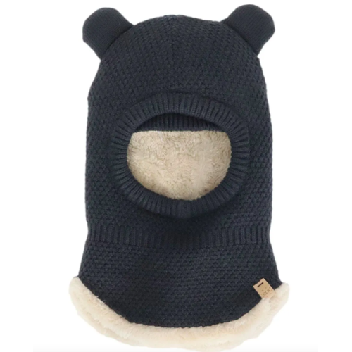 Calikids - Balaclava - Cagoule multifonction en tricot doux - Noir